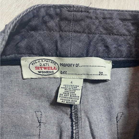 Anthropologie Sitwell grey wide-leg cut cropped mid rise pants - Picture 9 of 12